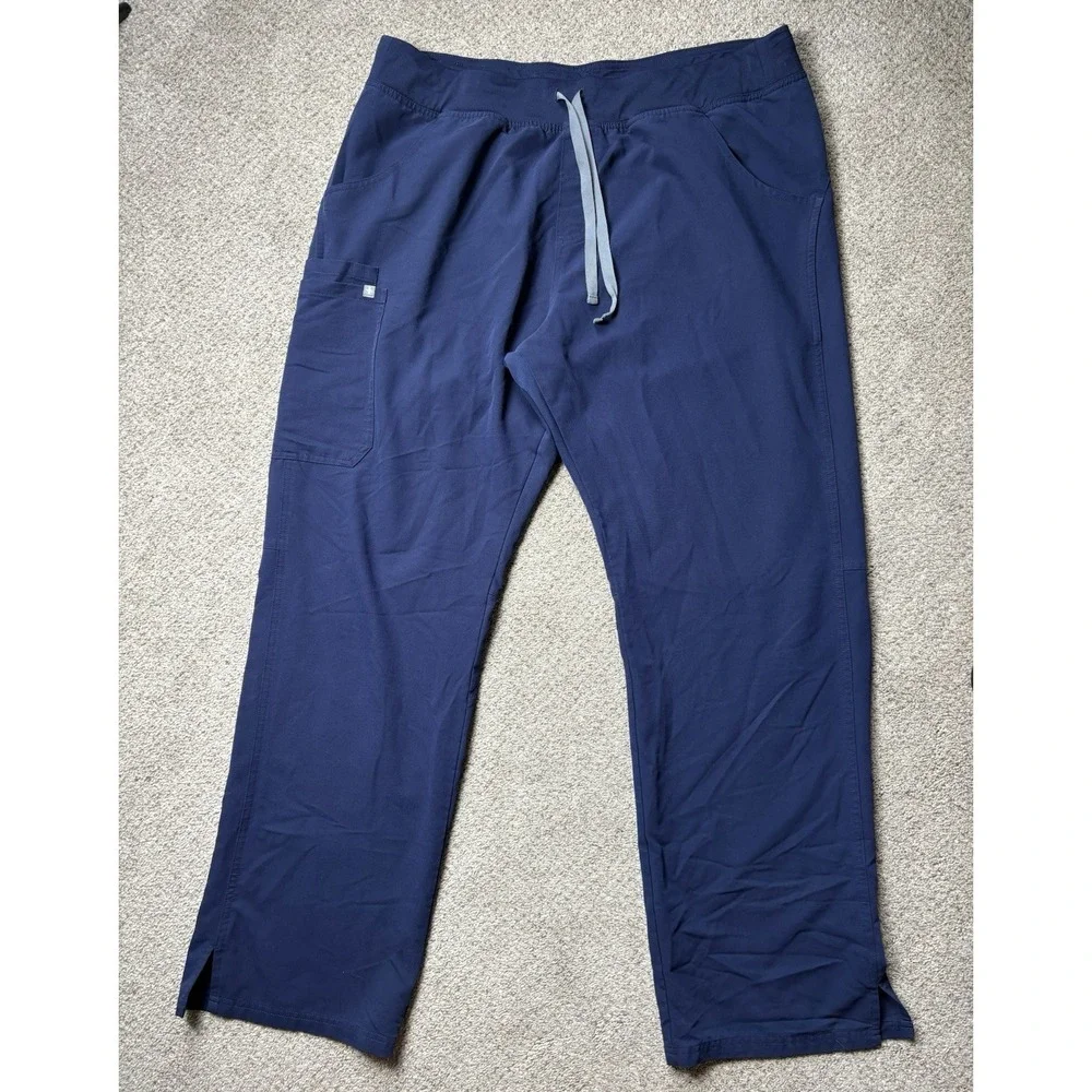 Figs Women's Kade Cargo Scrub Pants XL Tall Navy Blue Style T21004T